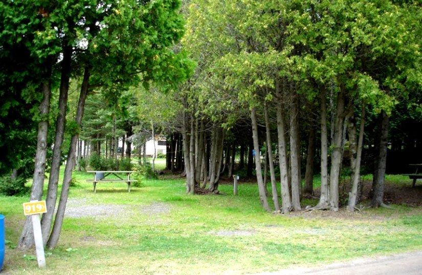 Camping de la Rivière Ouelle à Kamouraska (Québec, Canada)