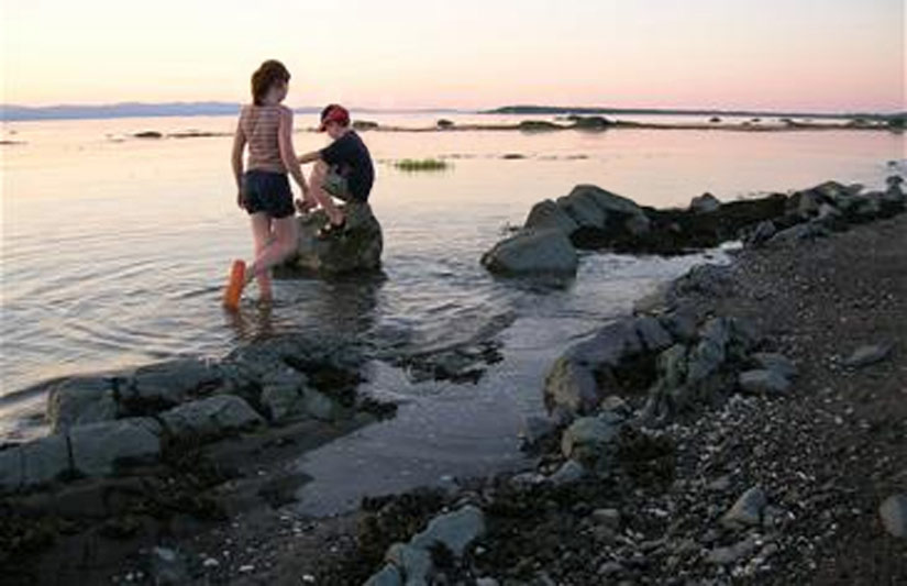 Camping de la Rivière Ouelle à Kamouraska (Québec, Canada)