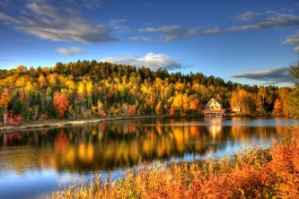 Parc de la Jacques-Cartier en automne
