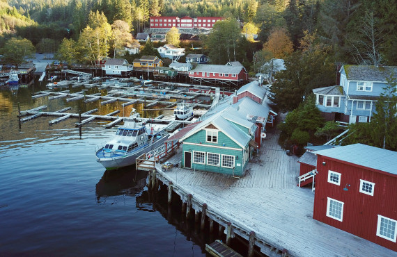 Aerial View, Telegraph Cove, BC Aerial View, Telegraph Cove, BC