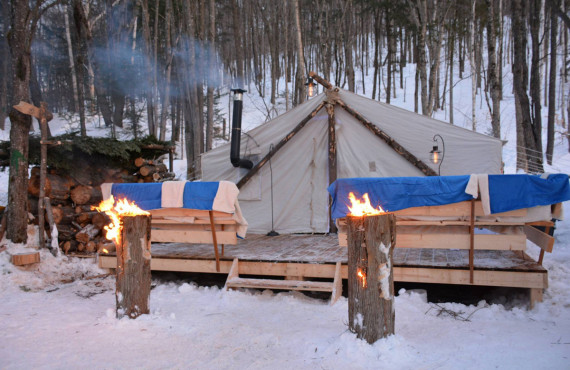 Nuitée en forêt, Les Laurentides, QC Nuitée en forêt, Les Laurentides, QC