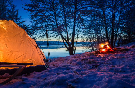 Camping hivernal