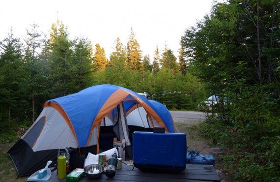 Camping tent, Gaspésie