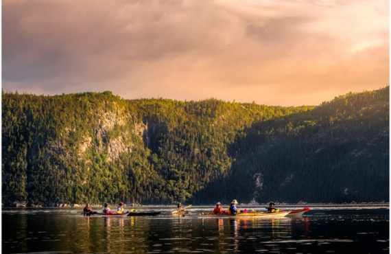 Kayaking on the fjord