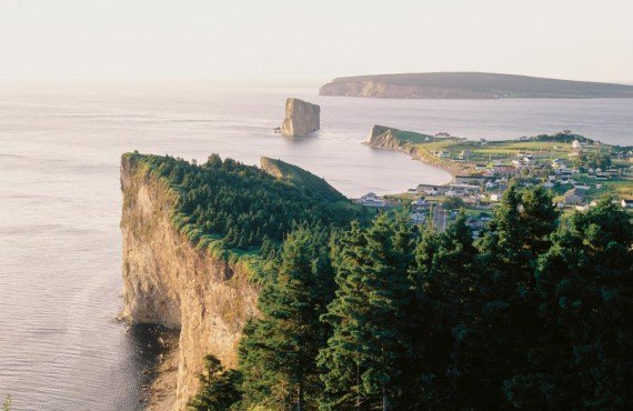 The village of Percé and its famous rock