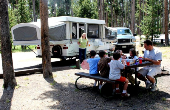 Camping du parc Yellowstone