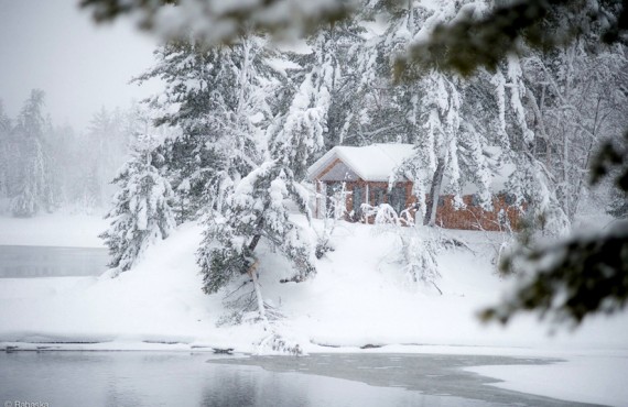 Un des Chalets de la Pourvoirie Un des Chalets de la Pourvoirie