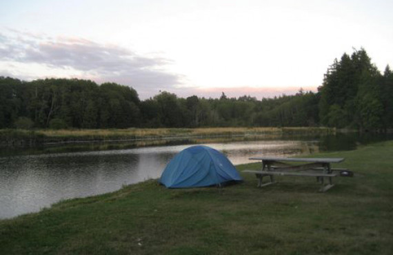 Camping near the river Camping near the river