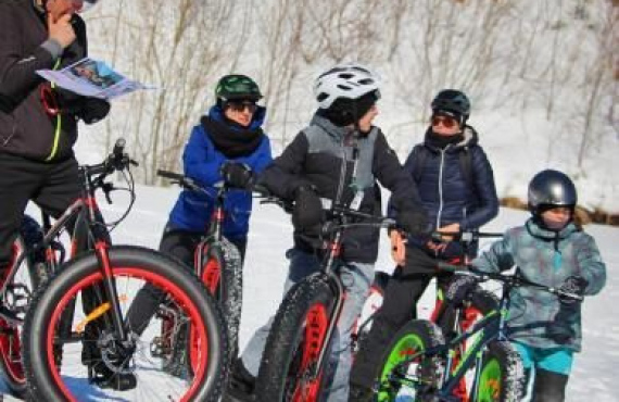 Fatbike Chalet de bois rond Fatbike Chalet de bois rond