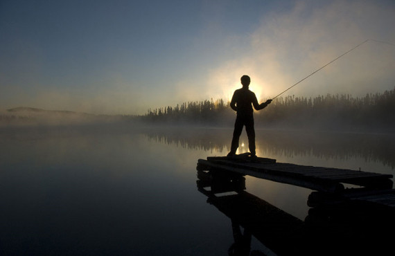 Pêche au lever du soleil Pêche au lever du soleil