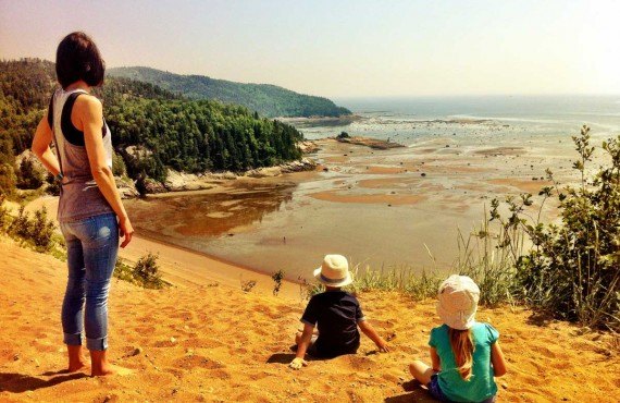 Point of view from the sand dunes of Tadoussac (Authentik Canada, Simon Lemay)