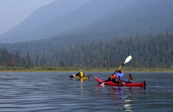Sea kayak on the Saguenay Fjord Sea kayak on the Saguenay Fjord