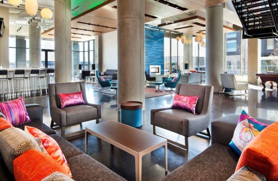 Hôtel Aloft Boston - Lounge Hôtel Aloft Boston - Lounge