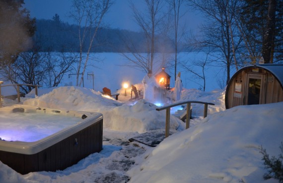 Le Spa Morency en hiver Le Spa Morency en hiver