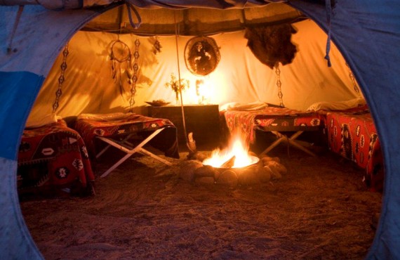 Inside a Tipi Inside a Tipi