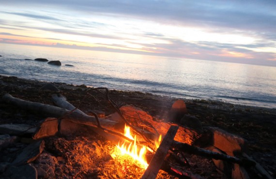 Rond de feu en bord de mer Rond de feu en bord de mer