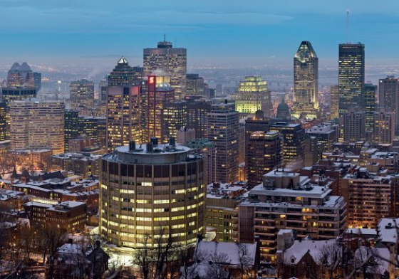 Vue sur le Centre-ville de Montréal