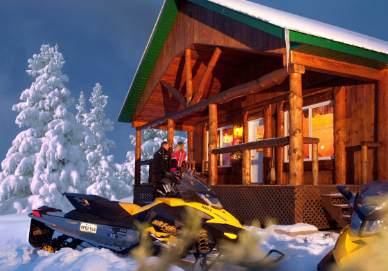 Motoneige, Pourvoirie Mekoos, Laurentides