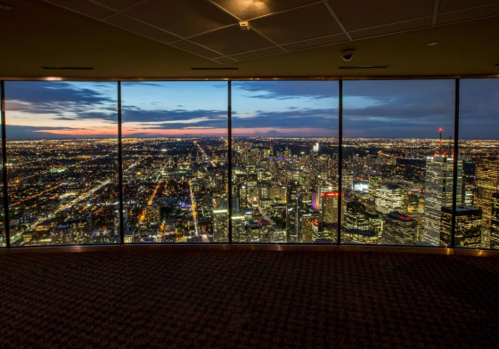 Vue du Belvedere en soiree