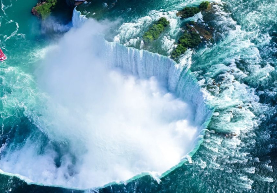 Les chutes du Niagara vues du ciel