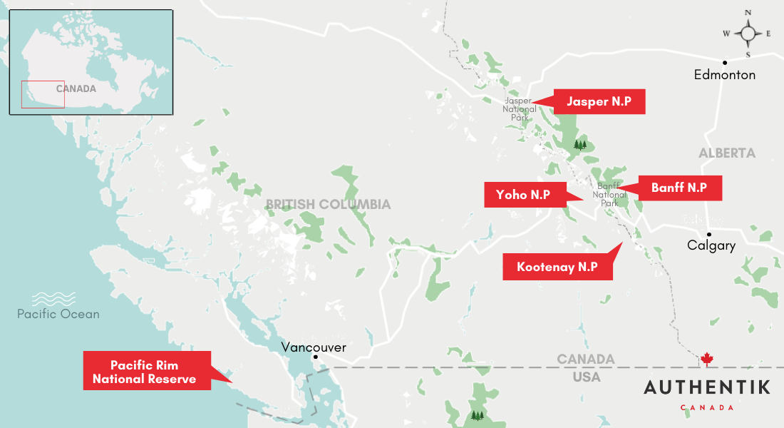 The 5 most beautiful parks in Western Canada