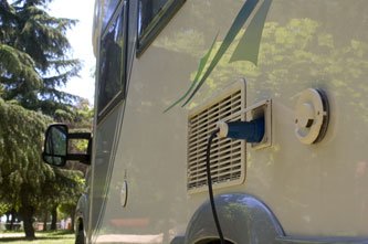 RV electricity, waste water and hookups