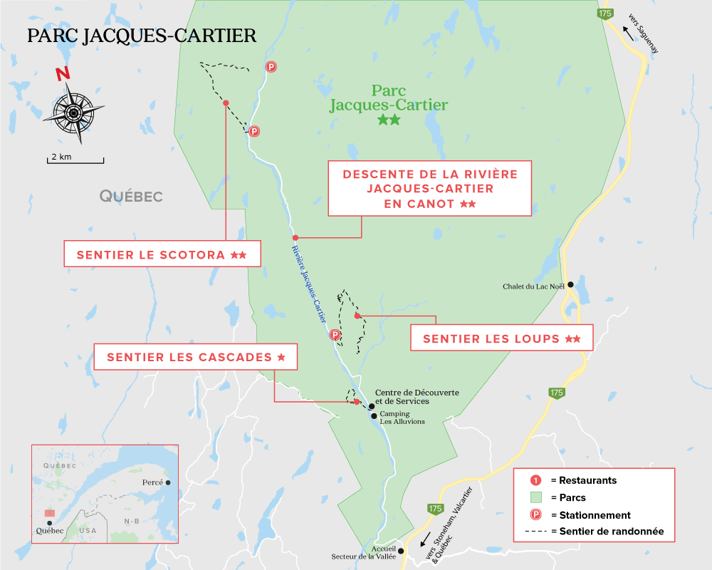 Guide voyage du Parc Jacques-Cartier 