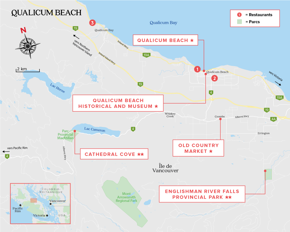 Qualicum Beach Map Vancouver Island Qualicum Beach Map