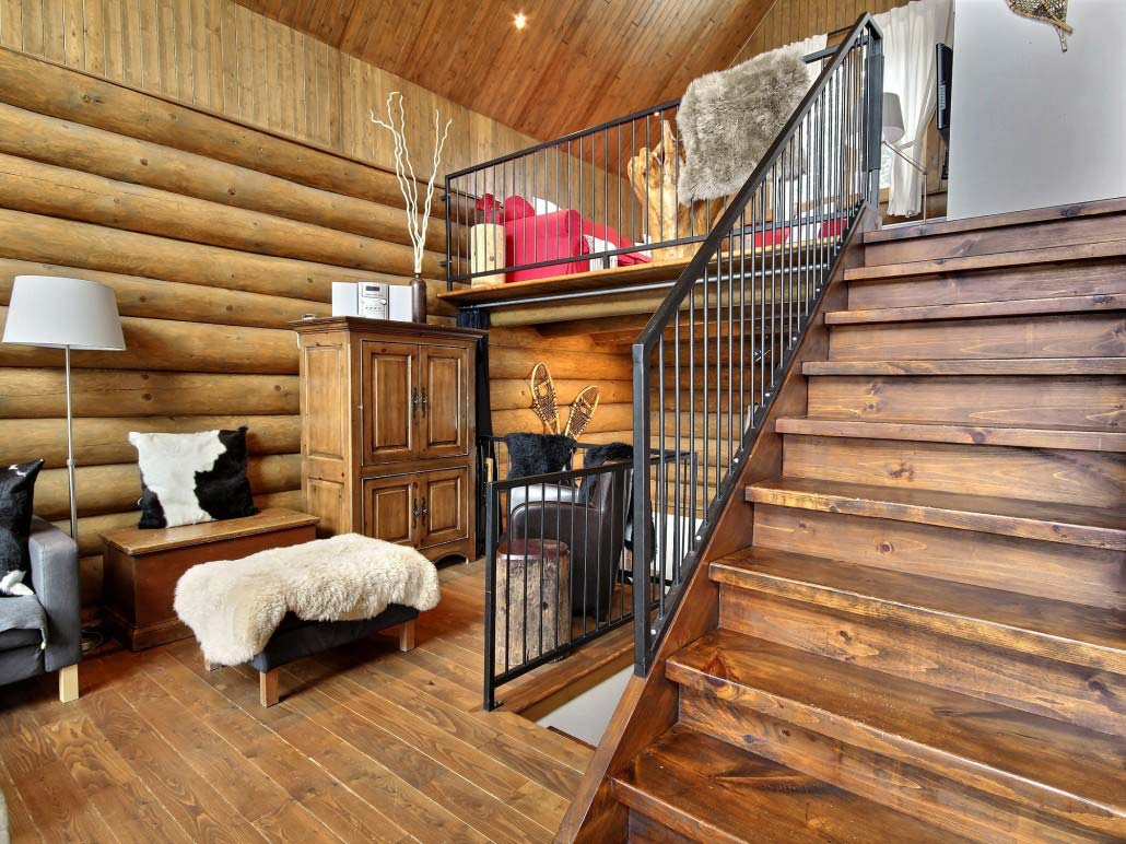 Salle de détente Chalet Abénaki