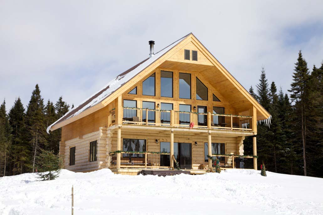 Chalet en bois rond L'Aigle Royal