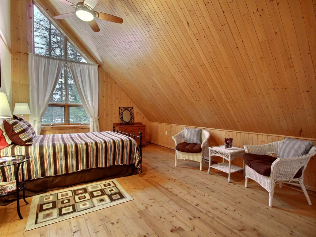 Chambre mezzanine Chalet Aurore-Boréale