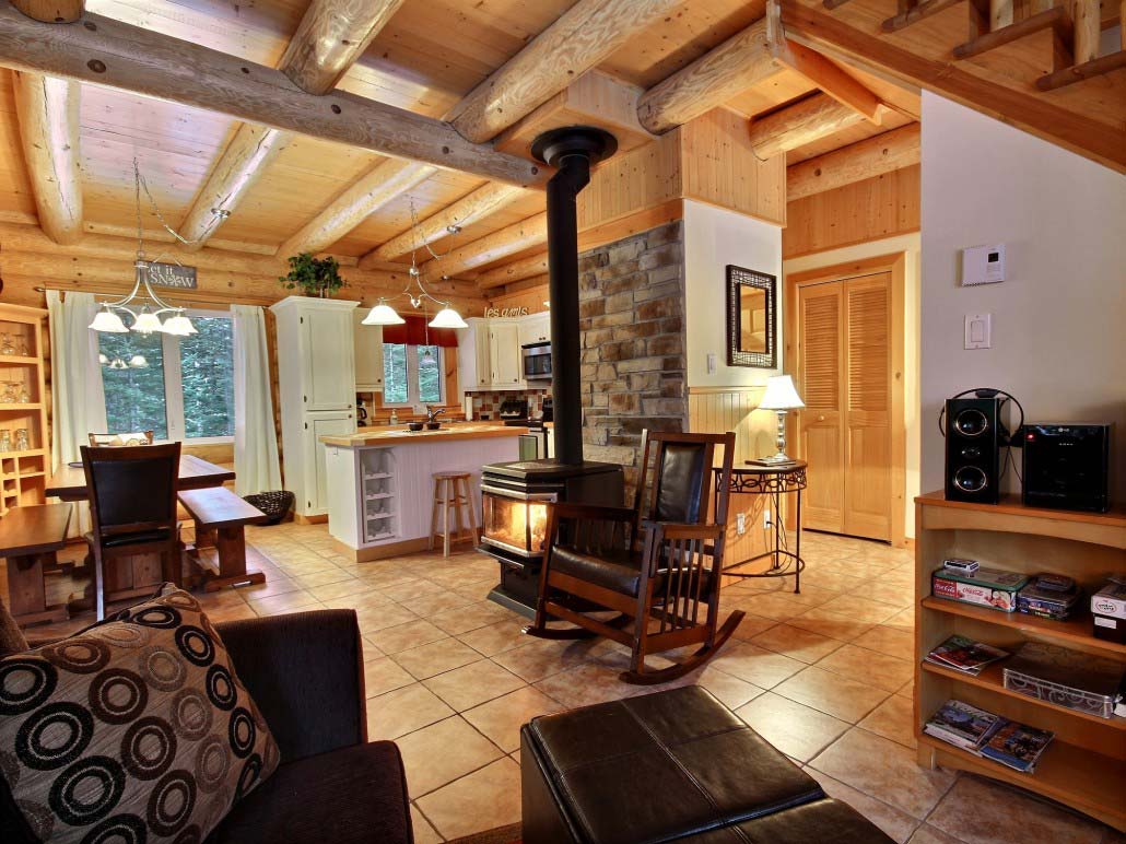 Salle principale Chalet Aurore-Boréale
