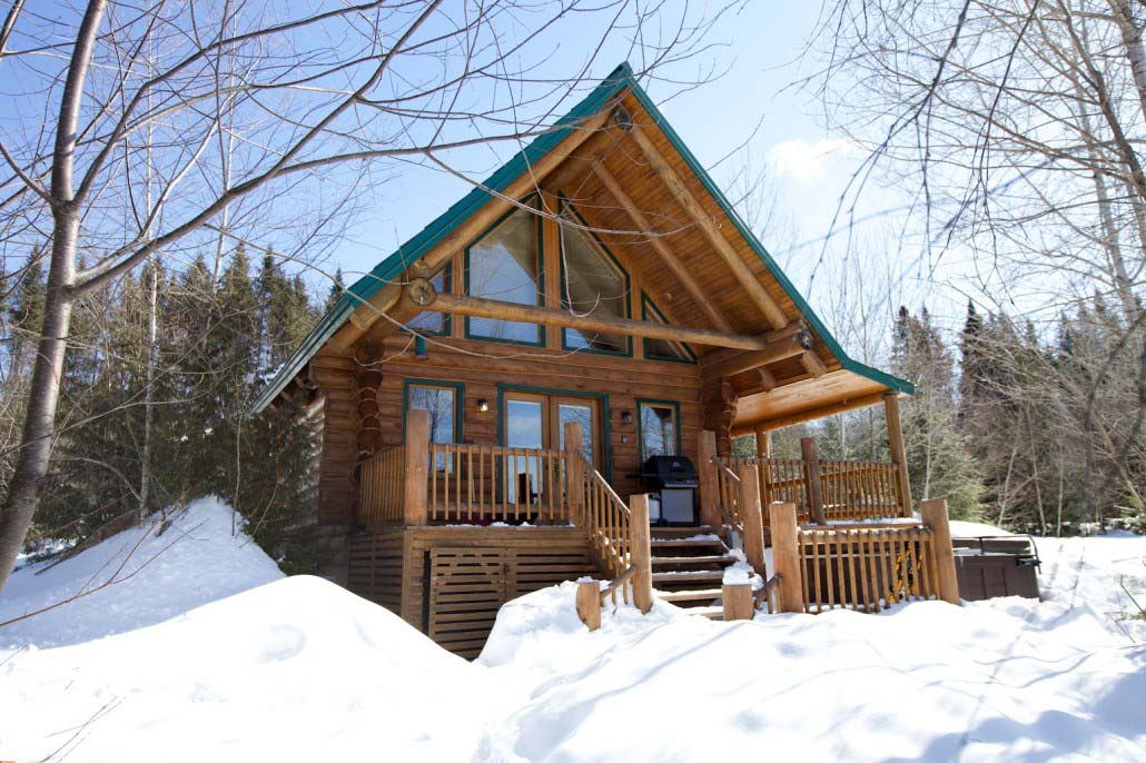 Chalet en bois rond Le Batiskan