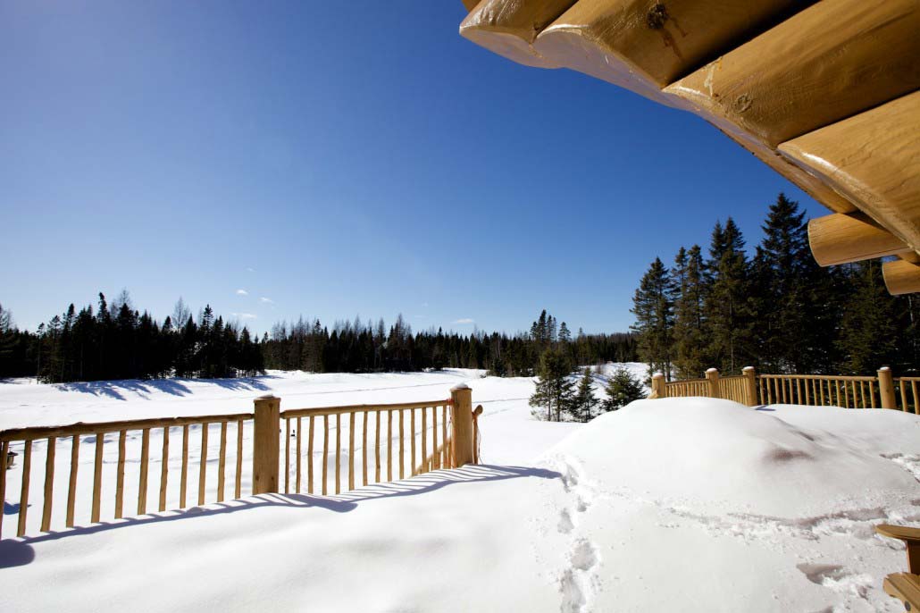 Vue arrière Chalet Le Bercail