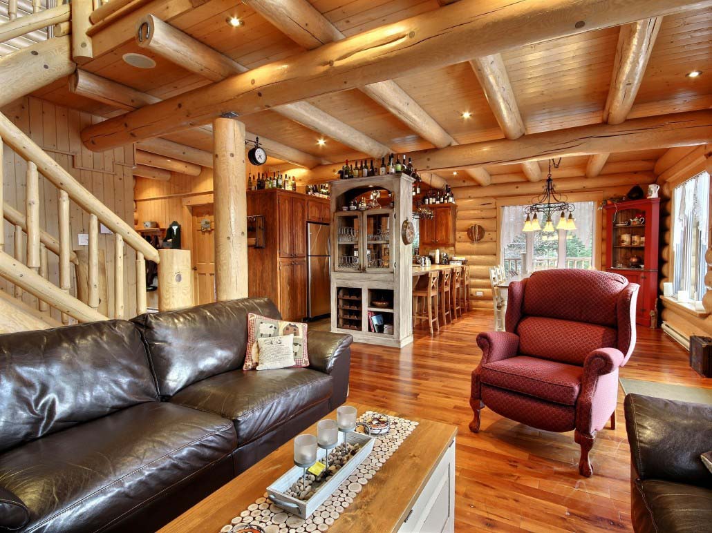 Salle de détente Chalet Le Bercail