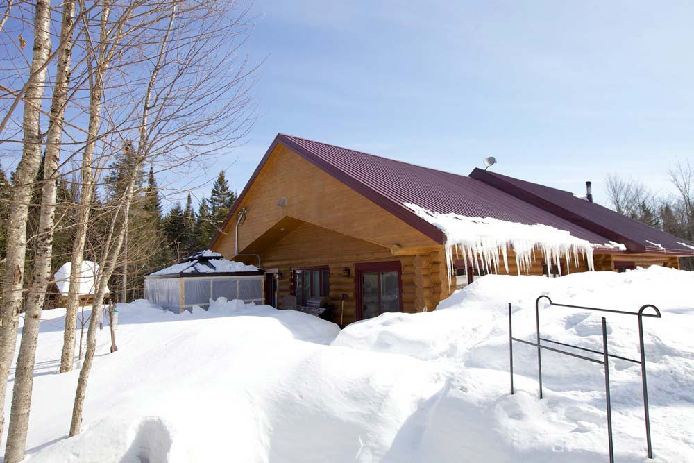 Vue arrière Chalet Bernache