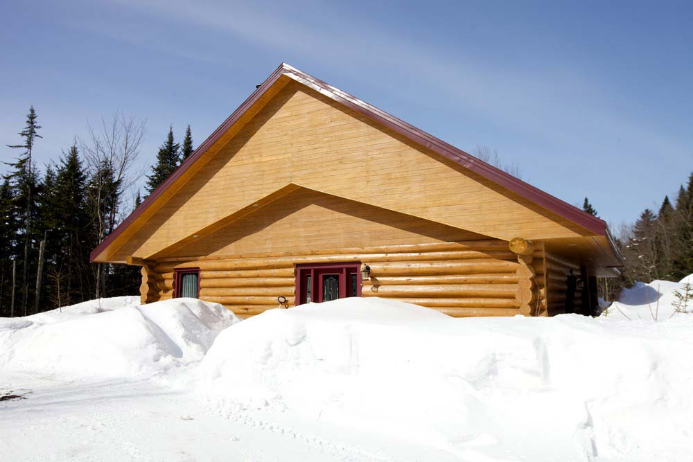 Chalet en bois rond La Bernache