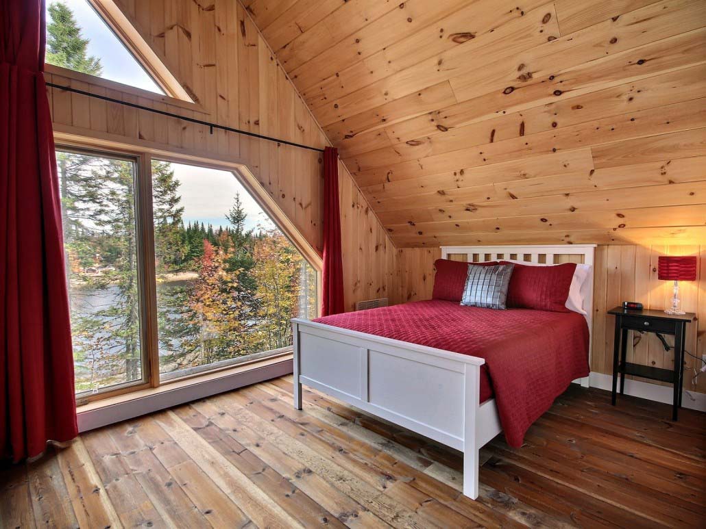 Chambre des maîtres Chalet Le Calumet