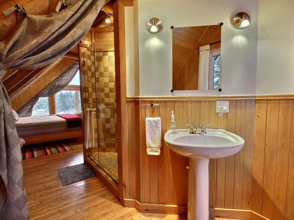 Salle de bain des maitres Chalet Capteur-de-Rêves