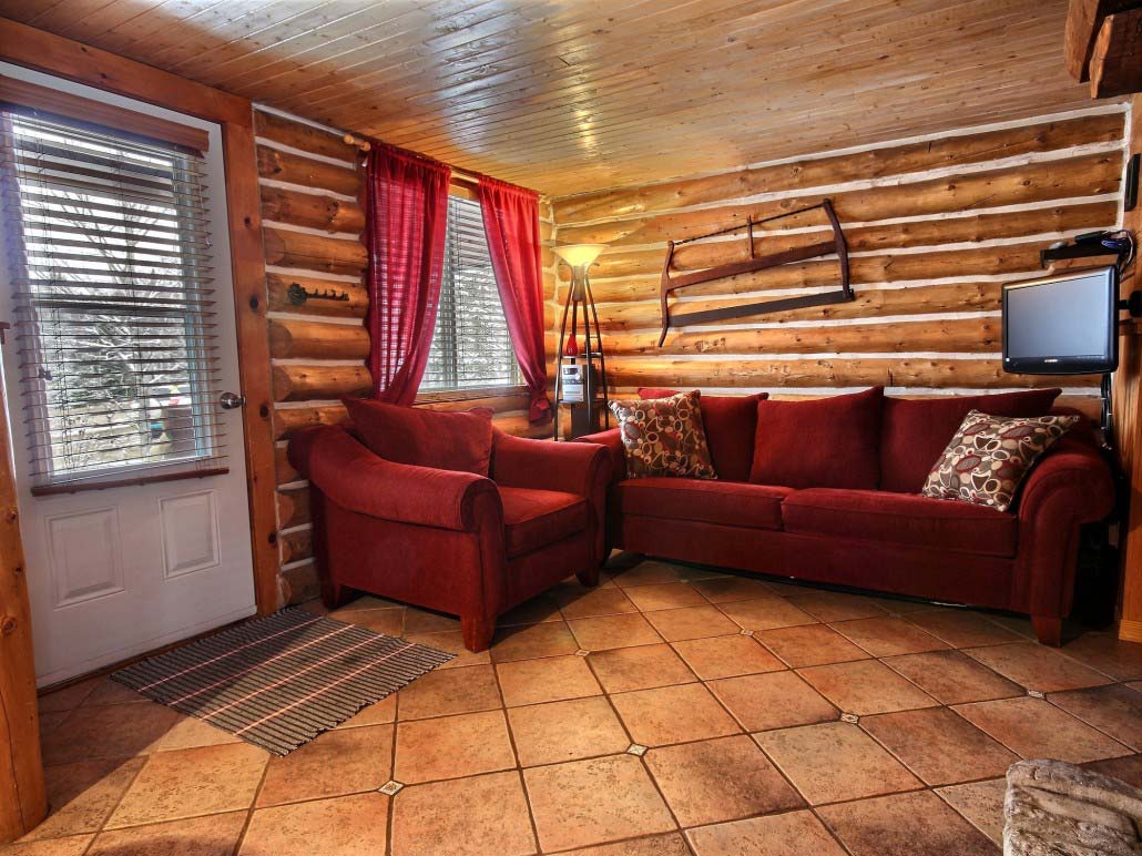 Salle de détente Chalet Défricheur
