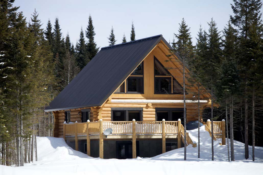 Chalet en bois rond Écureuils