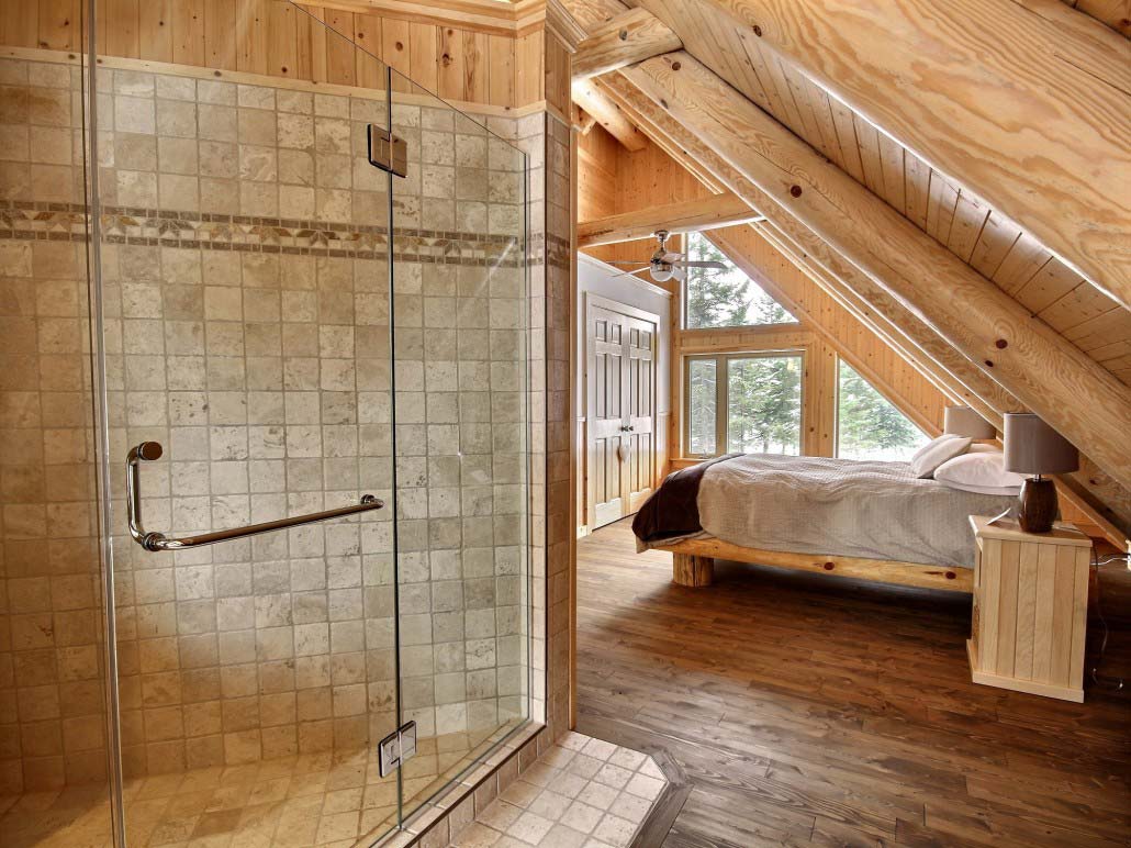 Salle de bain des maîtres Chalet Écureuils