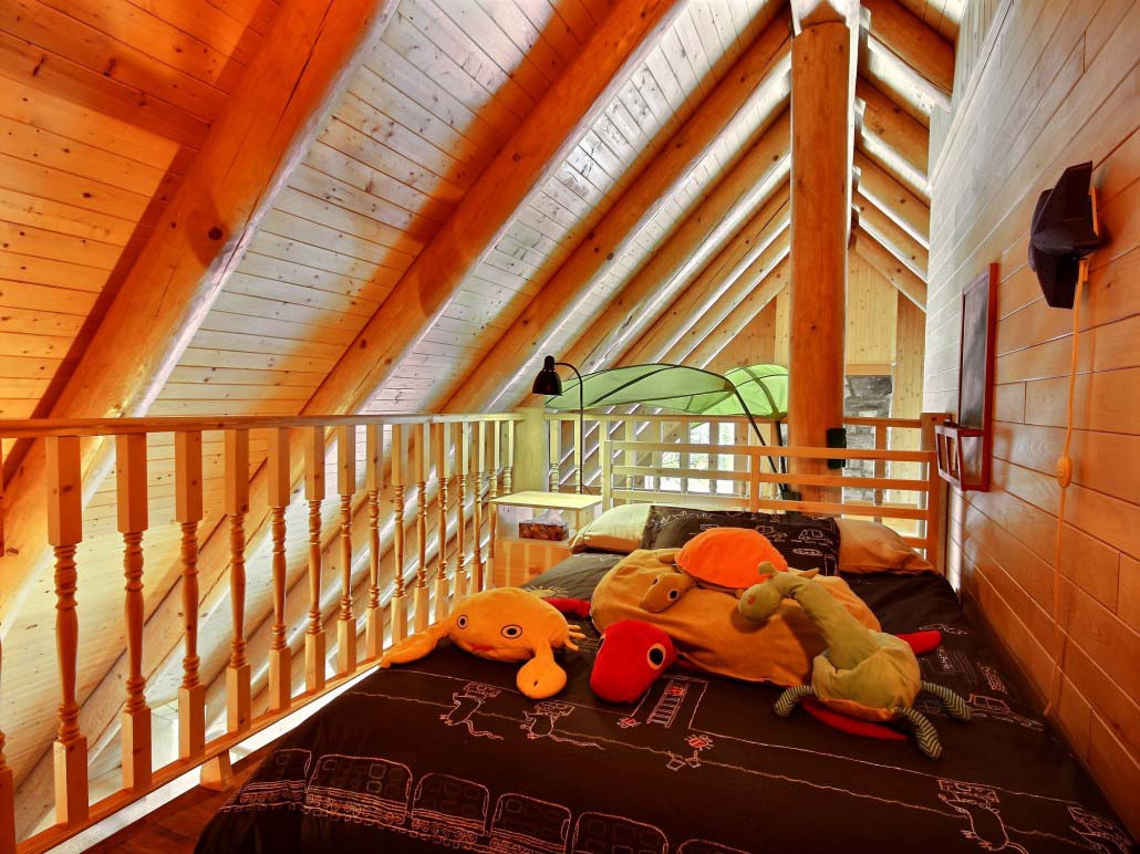 Chambre mezzanine Chalet l'Eider