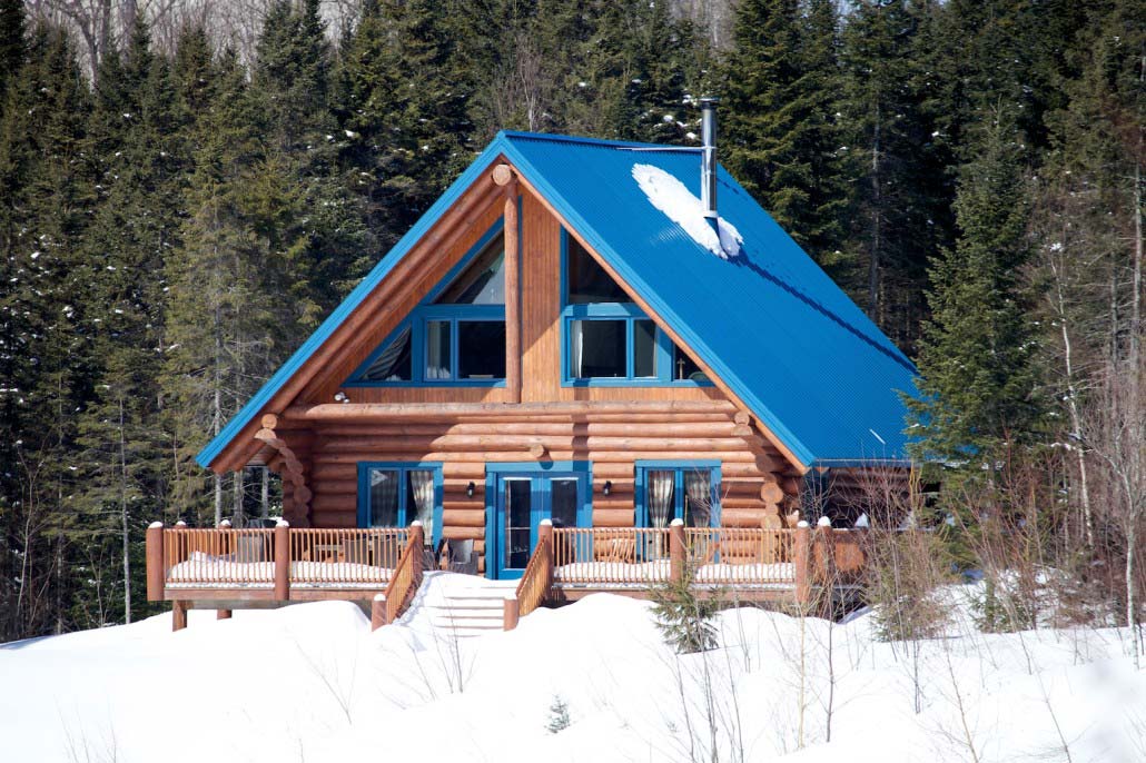 Chalet en bois rond Le Loup-Cervier