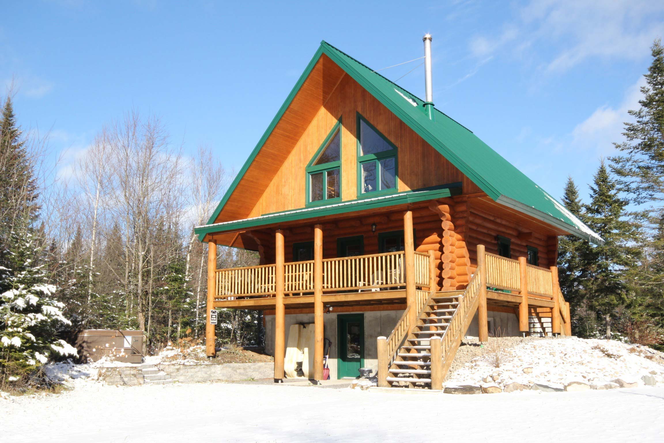 Chalet en bois rond La Loutre
