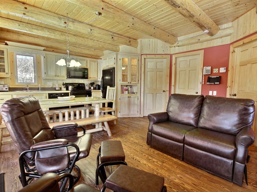 Salle de détente Chalet La Loutre