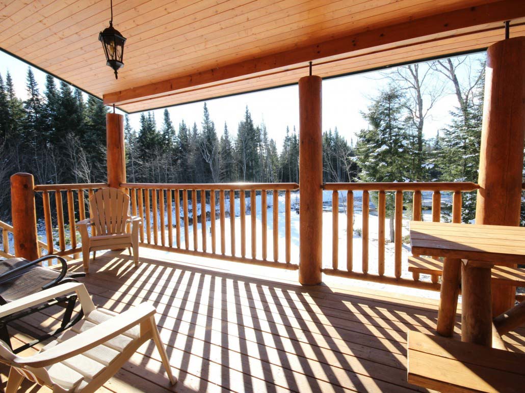 Vue arrière Chalet La Loutre