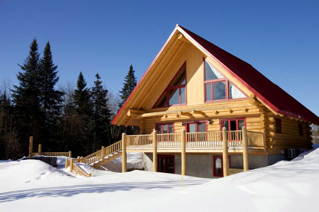 Chalet en bois rond Marmottes