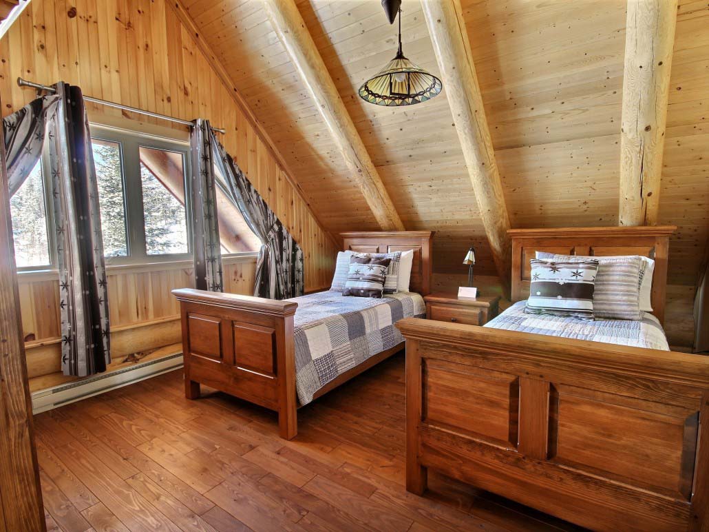 Chambre twin Chalet Marmottes