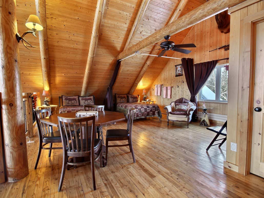 Chambre Mezzanine Chalet Natif